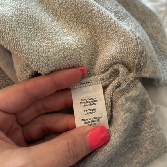 J. Crew Funnelneck Gray Sweatshirt Dress Small - Picture 4 of 4